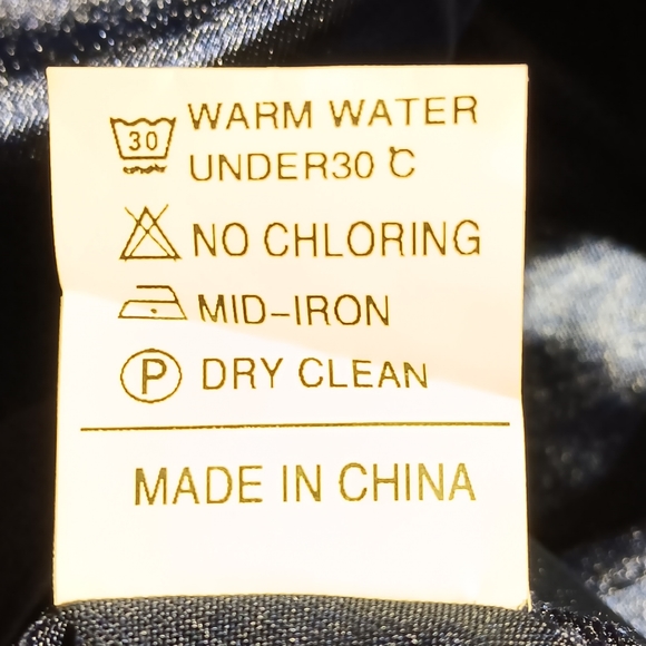 XXXITICAT EUC Women's Satin Cocktail Midi Dress, Dark Blue, Large - Picture 9 of 10